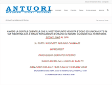 Tablet Screenshot of antuori.it